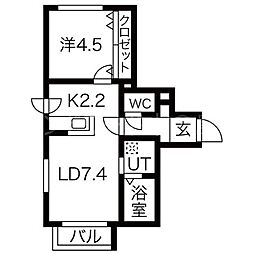 センテナリオL175 1LDKの間取図画像