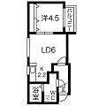 パールハイム平岸1階4.7万円