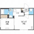 カーザフェリス平岸2階5.4万円