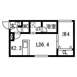 La.Bloom(ラ.ブルーム) 1LDKの間取図画像