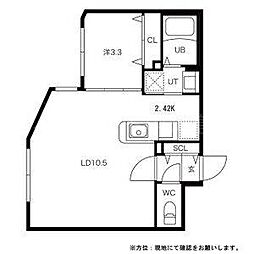 LaCasadelSole 1LDKの間取図画像