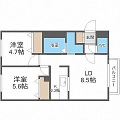 物件の間取り
