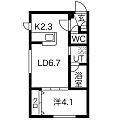 サンステージS5W12B棟1階5.4万円