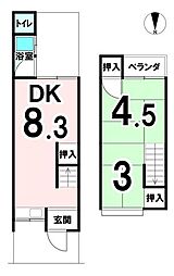 淀美豆町　中古テラスハウス