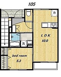 ブリランテ 1LDKの間取図画像