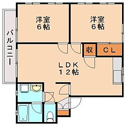 間取図画像 2LDK