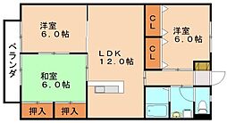 フレラオ 3LDKの間取図画像