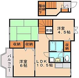 桜ハイム壱番館 3LDKの間取図画像
