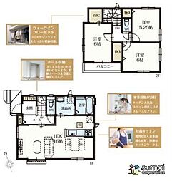 物件画像 「八千代台」駅徒歩22分　作新台１丁目　新築戸建