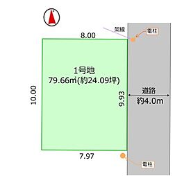 物件画像 三郷市中央7期 1号地