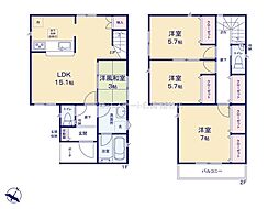 物件画像 川口市戸塚東第11　全2棟　1号棟