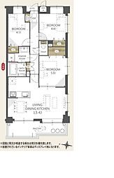 ライフピア南越谷2 3LDKの間取図画像