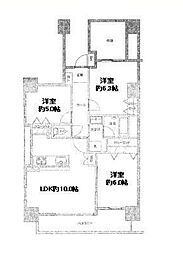 ダイアパレス春日部センタースクェア 3LDKの間取図画像