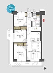 間取図画像 3LDK