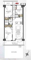 メイツ草加 3LDKの間取図画像
