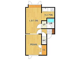 コーポアドミット 1-B ｜ 北海道北見市北進町1丁目5番地23号（賃貸アパート1LDK・1階・37.35㎡） その2