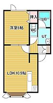 アスリート 2-E ｜ 北海道北見市北進町1丁目6番地3号（賃貸アパート1LDK・2階・41.02㎡） その2