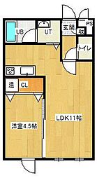 ヴァンドーム青葉 1LDKの間取図画像
