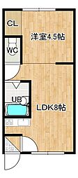 第36日研ハイツ 2階/202