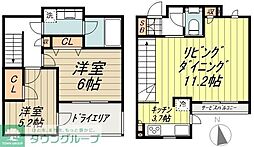 アージョ高井戸テラッツァ 1階2LDKの間取り