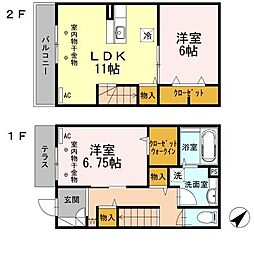 メゾン・ラマージュ 1階2SLDKの間取り