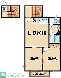 間取図画像 2LDK