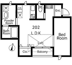 間取図画像 1LDK