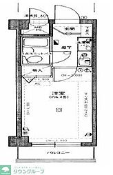 ライオンズマンション経堂第7 1Kの間取図画像