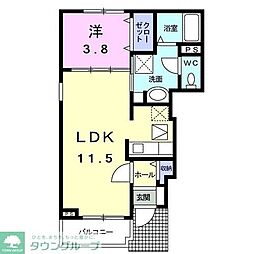 ラ・ソレイユ・ジョーヌ 1LDKの間取図画像