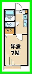 アモルファアルファ 1Kの間取図画像
