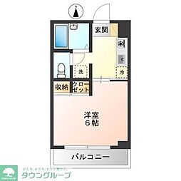 サンハイツキョードー 1Kの間取図画像