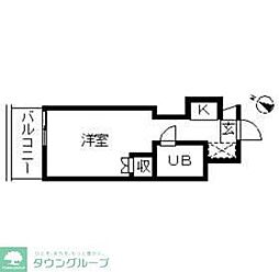 TOP明大前No.3 ワンルームの間取図画像