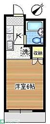 メゾネットラフィーネ 1Kの間取図画像