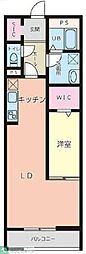 LiveleFine成城学園前 1LDKの間取図画像