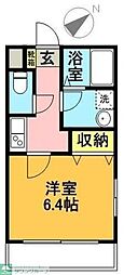 メゾンアライ七番館 1Kの間取図画像