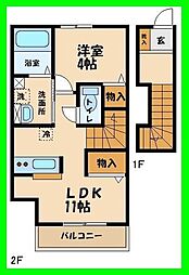 Khouse 1LDKの間取図画像