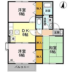 サイプレスタウンC 3DKの間取図画像