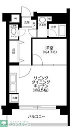 ファシーネ三鷹ハイライズ 1LDKの間取図画像