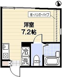 ジュメイラ世田谷 ワンルームの間取図画像
