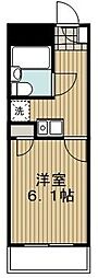 リシェス明大前 1Kの間取図画像