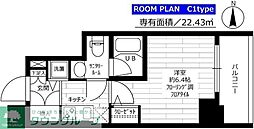 グランドコンシェルジュ高井戸 1Kの間取図画像