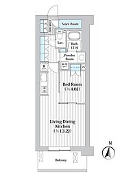 アビティグランデ砧 1LDKの間取図画像