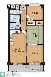 ガーデンホームつつじヶ丘2 3LDKの間取図画像