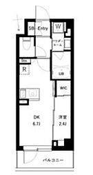 アーバンパーク高井戸 3階1DKの間取り