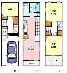 物件画像 西淀川区野里2丁目　新築戸建