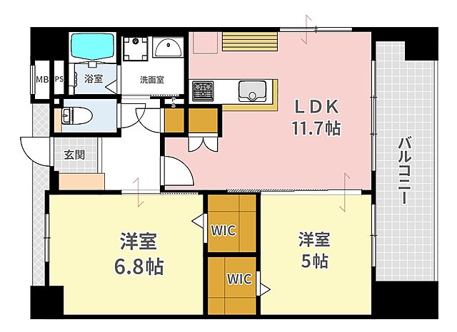 間取り グローバル御幣島駅前 3階/-