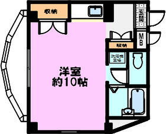 パールメゾン王子 401｜兵庫県神戸市灘区水道筋６丁目(賃貸マンション1R・4階・24.00㎡)の写真 その2