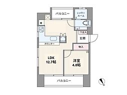 ライオンズマンション目黒第2 1LDKの間取図画像