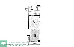 シテ・ラピーヌ南行徳 3階1DKの間取り