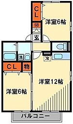 間取図画像 2LDK